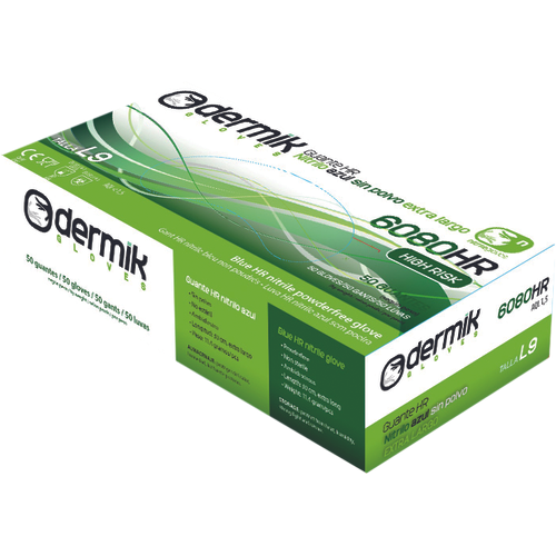6080HR nitril púdermentes 50db